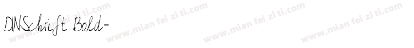 DINSchrift Bold字体转换